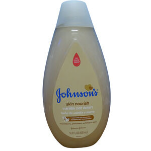 Johnson's Baby Skin Nourish Vanilla Oat Wash Hypoallergenic 16.9 Fl Oz